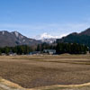 西種地区から田圃と剱岳