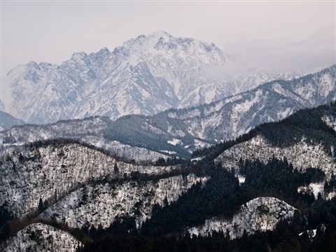 厳冬の剱岳