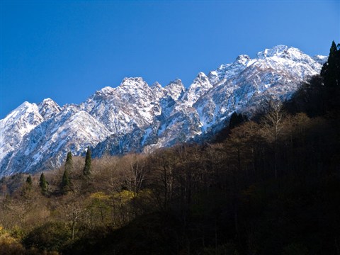 馬場島より剱岳と北方稜線